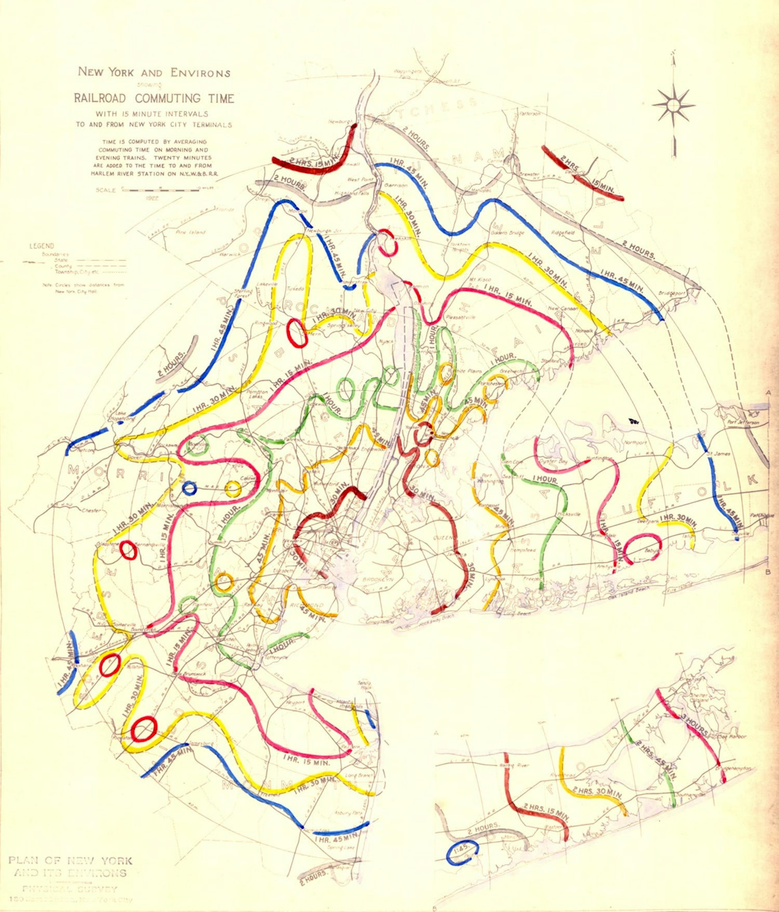 1922 Railroad Commuting Time 96